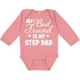 thumbnail image 3 of Inktastic My Best Friend is My Step Dad with Hearts Boys or Girls Long Sleeve Baby Bodysuit, 3 of 5