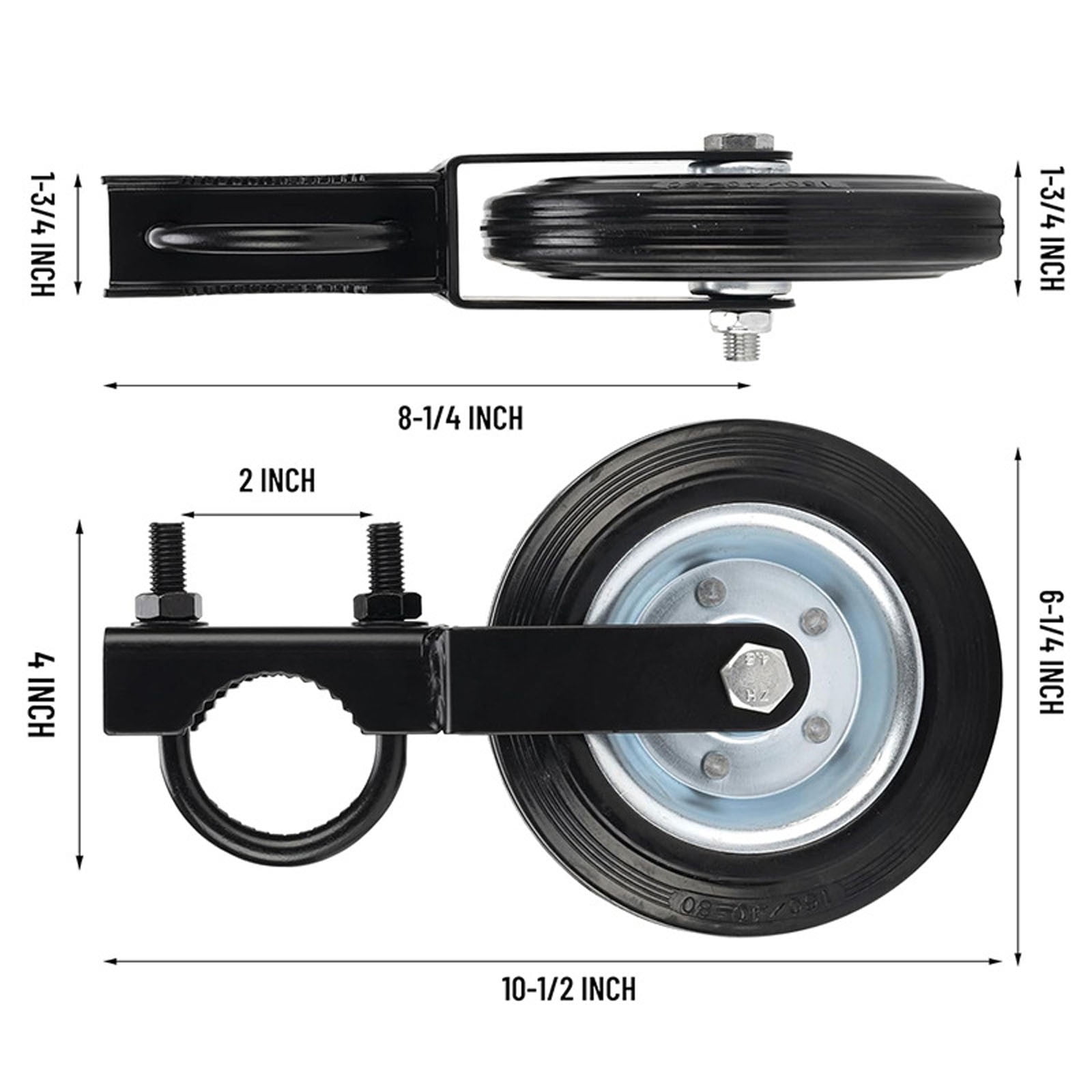 Ailezt Heavy Duty Farm Gate Casters Outdoor Gate Auxiliary Wheels Metal Fence Gate Wheels Suitable For Metal Swing