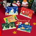 thumbnail image 2 of Tarjeta de felicitación de Feliz Navidad, tarjetas postales de Festival de Año Nuevo, Santa Claus, muñeco de nieve, tarjetas de regalo de dibujos animados, decoración de fiesta de Navidad, 2024, 2 of 4