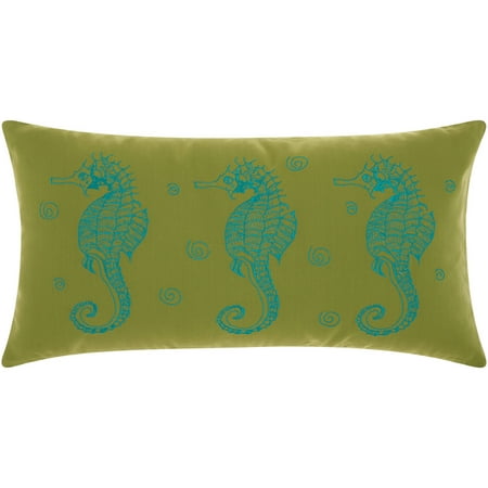 Nourison Indoor/Outdoor Seahorse Decorative Throw Pillow, 12
