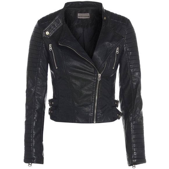 Ladies Leather Jacket Black Leather Jacket Women Womens Motorcycle Jacket Leather Biker Jacket Women Leather Moto Jacket Women size S