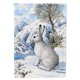 thumbnail image 1 of Bandera de casa Caroline's Treasures ASA2037CHF Conejo Blanco Multicolor Grande, 1 of 1