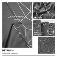 thumbnail image 2 of Cortinas opacas Deconovo con estampado de lámina plateada, aislantes térmicos y bloqueadoras de luz, gris/plateado, 132 cm de ancho x 160 cm de largo, para habitaciones infantiles o infantiles., 2 of 3