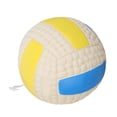thumbnail image 3 of Pelota divertida para mascotas, juguete interactivo resistente para perros, juguetes de limpieza de dientes para masticar, látex seguro para perros pequeños y medianos, voleibol L, 3 of 13