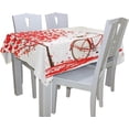thumbnail image 4 of Coolnut 54"x72" Red Trees Bikes Tablecloth, Modern Table Cover for Home Decoration Spill Proof Cloth, Washable for Dinner Picnices, 4 of 6