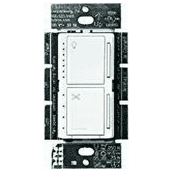 Lutron Maestro Fan Control and Light Dimmer for Dimmable LEDs, Incandescent, and Halogen Bulbs, Single-Pole, MACL-LFQ-WH, White