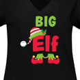 thumbnail image 4 of Inktastic Christmas Big Elf Women's Plus Size V-Neck T-Shirt, 4 of 5