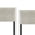 thumbnail image 6 of Castle Place Quilted Velvet Upholstered Twin Headboard, Beige, 6 of 7