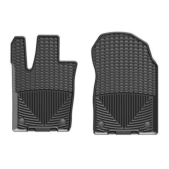 WeatherTech All-Weather Floor Mats compatible with Grand Cherokee, Durango - 1st Row (Driver & Passenger), Black