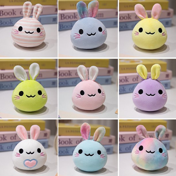 Juguetes de piscina, juguetes para bebés, juguetes para niños pequeños, bolsa de 9 muñecos de conejo, adorable bolsa de Pascua con juguetes de conejo de orejas largas, conejos de orejas largas de Pasc