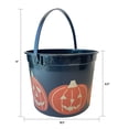 thumbnail image 5 of Jack-o'-Lanterns Trick-or-Treat Bucket, Black and Orange, 6.5", Halloween by Way To Celebrate, 5 of 5