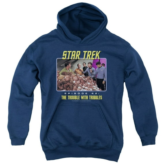 St:Original - The Trouble With Tribbles - Youth Hooded Sweatshirt - Large