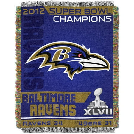 NFL 60" x 48" Super Bowl XLVII Championship Tapestry Throw