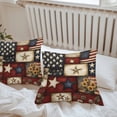 thumbnail image 6 of Throw Pillow Covers 26x26 Inch Set of 2, American Flag Waterproof Outdoor Pillow Covers, Texas Star Farmhouse Sunflowers Blue Red Decorative Cushion Pillowcases for Couch, Sofa, Bed, Garden, Patio, 6 of 9