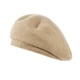 thumbnail image 1 of SZTXJ Beret big head circumference wide side wool hat Korean version of a hundred knitting pumpkin hat (Beige), 1 of 5