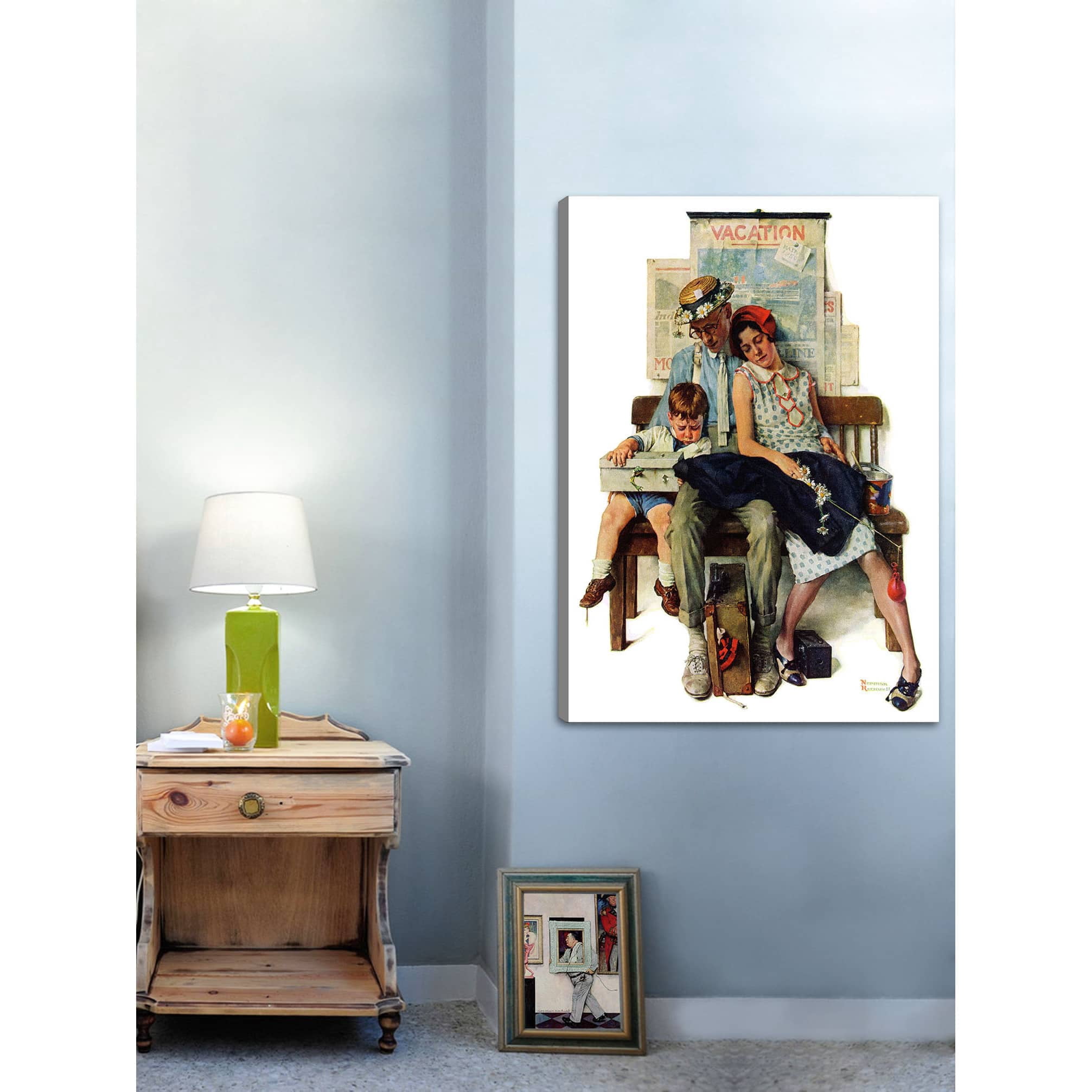 Marmont Hill "Home from Vacation" by Norman Rockwell Painting Print on Canvas