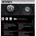 Jensen XS525 2Way 5.25 inch High Performance Car Speakers with 240