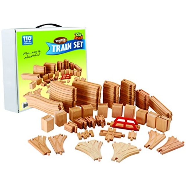 wooden train set brands