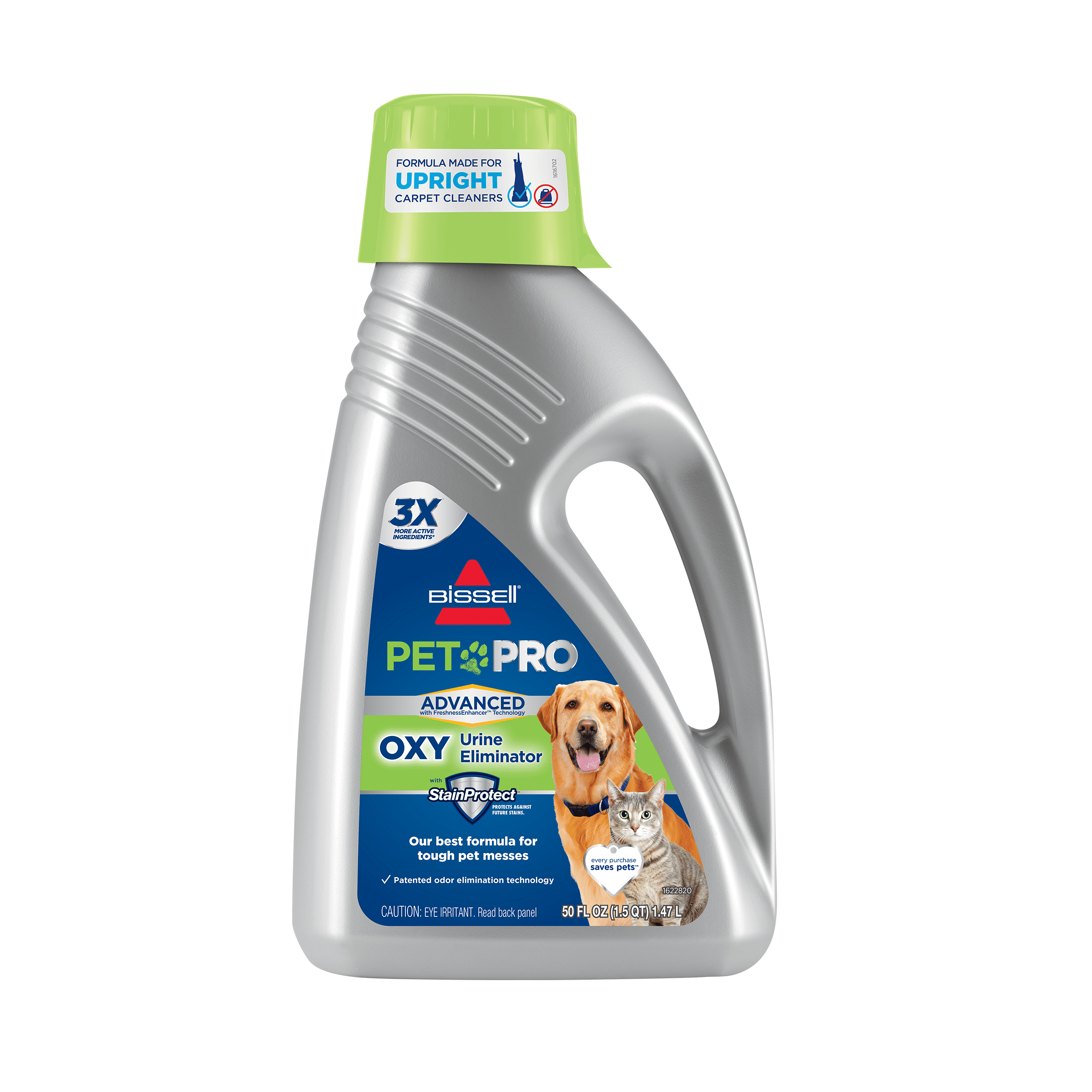 BISSELL Revolution HydroSteam Carpet Cleaner, 3428 & BISSELL Pet Urine Stain & Odor Remover, Unscented, 50 Fluid Ounce 1992