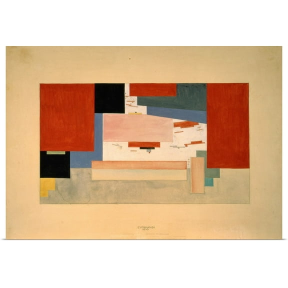 Great BIG Canvas | Rolled Kasismir & Lisitzky Malevich Poster Print entitled Suprematism, 1919