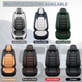 thumbnail image 6 of Car Seat Covers for Honda 98% Models,5 Seats Leather Seat Covers with Airbag,Waterproof Car Seat Protectors,Anti-slip Auto Seat Cover Sets(Blue and White,Standard), 6 of 6