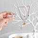 thumbnail image 4 of Tree-shaped jewelry hanger with tray, tree-shaped jewelry holder, jewelry organizer, display holder for necklaces, earrings, bracelets and rings, 4 of 5