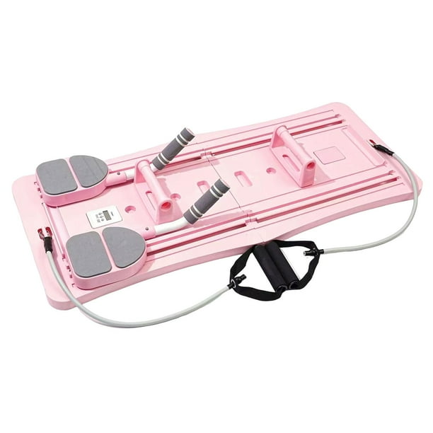 Tablero de ejercicios abdominal empuje multifuncional Stand Professional en el hogar Gimnasio Músculo Músculo Pushup Stand Roller Board Rosa