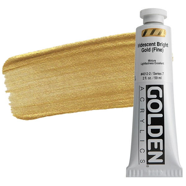 GOLDEN Heavy Body Acrylic 2 oz Tube Iridescent Bright Gold Walmart