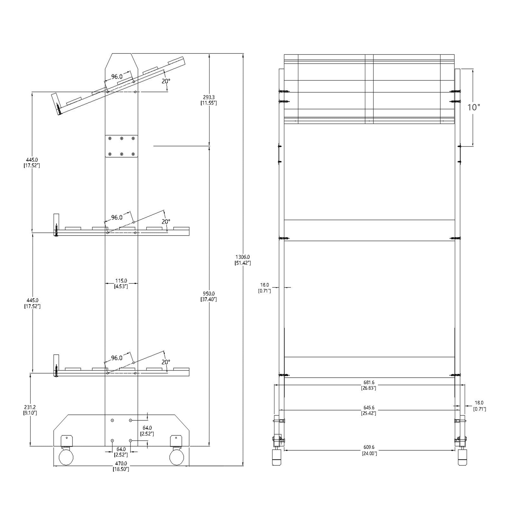 FixtureDisplays® 4-Tier Bakery Bread Rack with Angled Shelves Wooden  Display Rack Bread Store Rack 30X18X55 101143