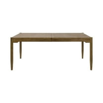 Modern Wood Rectangular Kitchen Dining Table Kitchen Table Brown