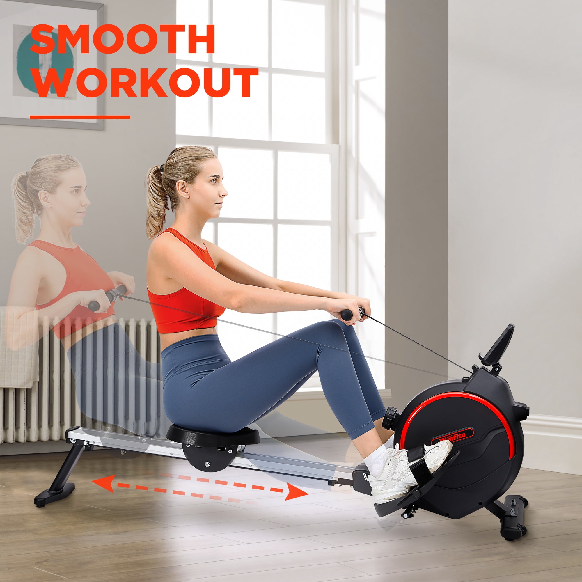 Fitplus fitness home discount gym exercise rowing machine