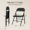 thumbnail image 2 of 2/4PCS Folding Chairs, Portable & Stackable Commercial Seat with Metal Frame, Heavy Duty Foldable Chairs for Office Wedding Party, 350 Pound Capacity, 2 of 9