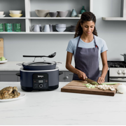 Ninja 14-in-1 PossibleCooker PRO 8.5-Qt Multi-Cooker with Steam & Roasting Rack, Blue, MC1001ABL