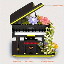 2080PCS Mini Piano Model Assembly Kit – Micro Brick Grand Piano with ...