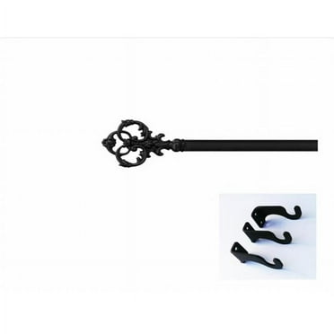 Village Wrought Iron CUR-127-112-S Victorian Curtain Rod - Large