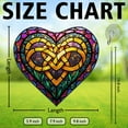 thumbnail image 2 of Celtic Knot Window Hanging Stained Glass Christmas , Celtic Knot Suncatchers for Windows Stained Glass, 2 of 7