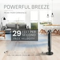 thumbnail image 4 of Lasko Apex 42" 6-Speed Tower Fan, 29 ft/s Airflow, Carbon X Filtration and Remote, Black, RST200, 4 of 16