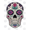 thumbnail image 2 of Sugar Skull IV on Gray Poster Print by Janelle Penner, 2 of 2