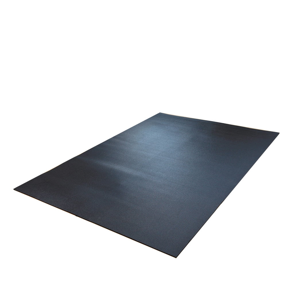RevTime Extra Large Exercise Mat 7' x 5', 1/4" Thick & High Density Mat for Home Workouts, Gym, Yoga, Black