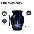thumbnail image 3 of Yatskia Blue Music Little Funeral Keepsake Urn for Ashes Adult Men and Women, Large Memorial Burial Urns for Human Ashes Adult Female, (Classic 10 Inch and 3 Inch), 3 of 8
