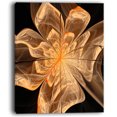 thumbnail image 2 of Light Orange Symmetrical Fractal Flower - Floral Canvas Art Print, 2 of 3