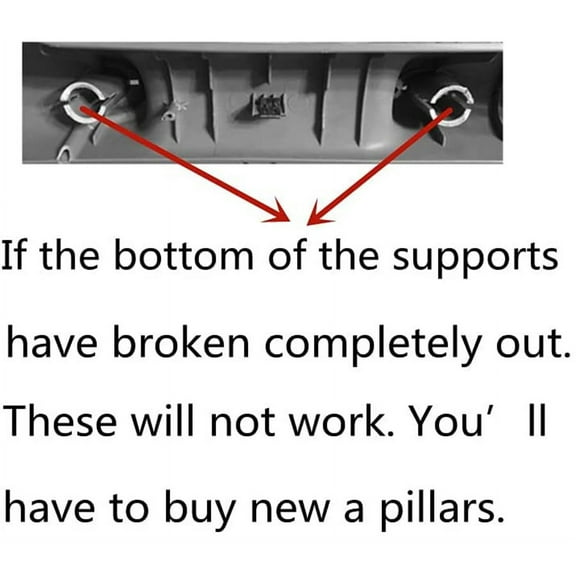 Phyun A Pillar Grab Handle Repair Kit for Dodge Ram 1500 2500 3500 02-09 Black
