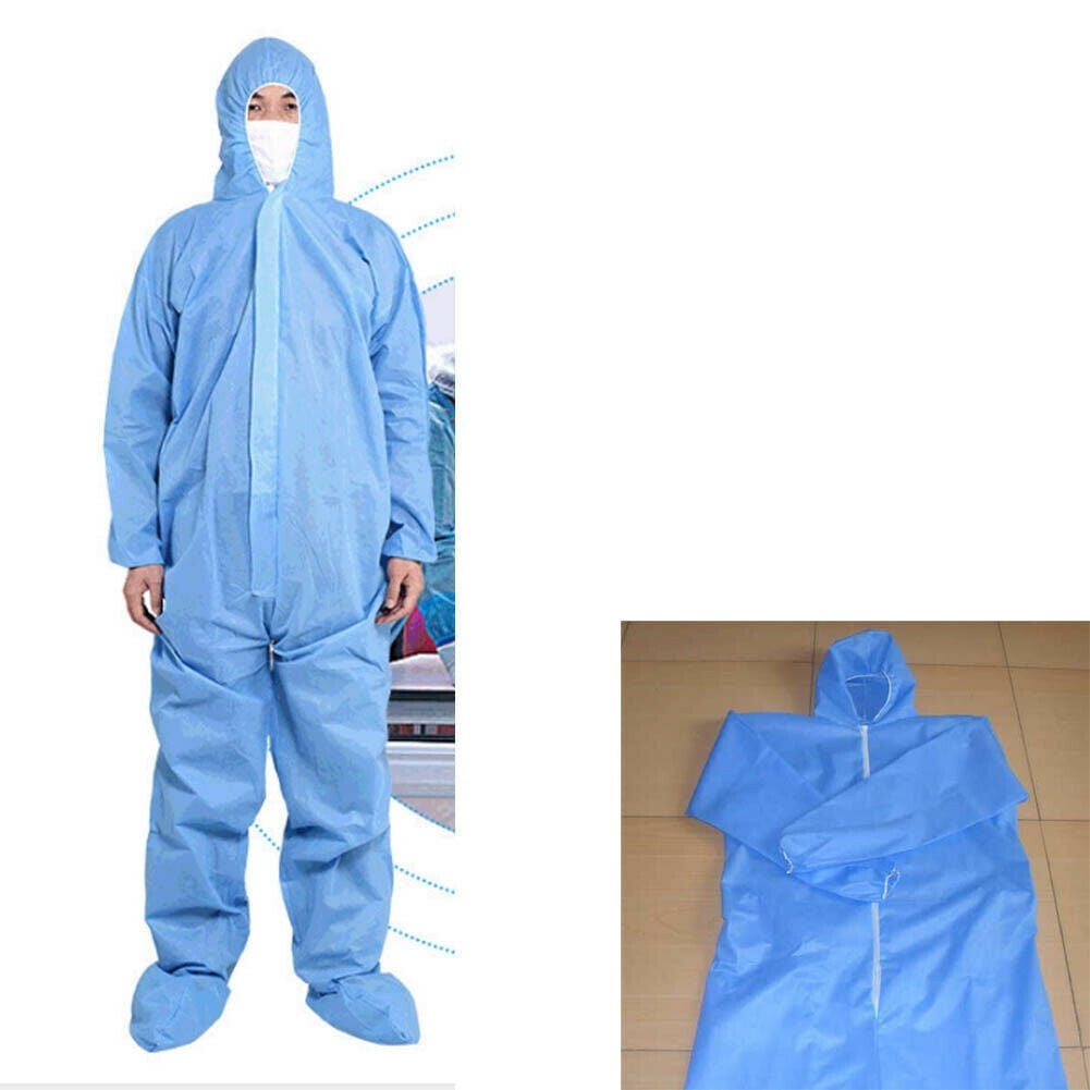 Hazmat Suit Antigerm Protection Clothing Safety Coverall Disposable