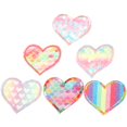 thumbnail image 4 of 6pcs Rainbow Heart Embroidered Patch Applique Sticker, Durable Sew On Patches for Clothes, Jeans, Shirts, DIY Decoration, 4 of 8