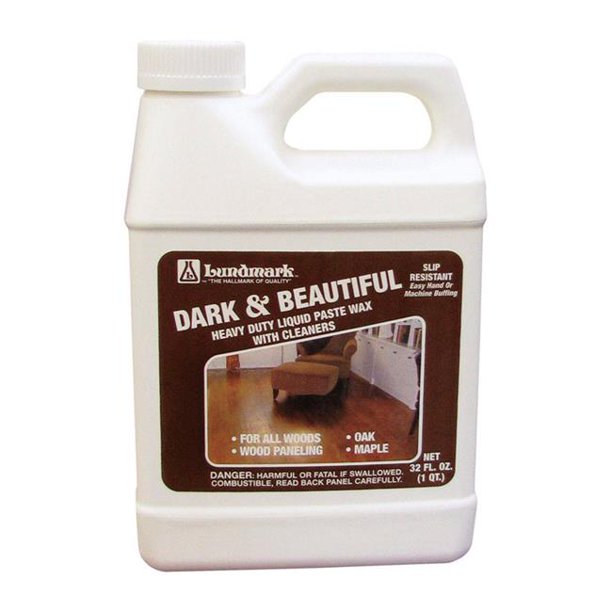 Lundmark 1483098 32 oz Dark & Beautiful Dark Brown Liquid Paste Wax