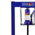 thumbnail image 3 of 12-Ton Hydraulic Shop Press with Press Plates, H-Frame Garage Benchtop Press with Adjustable Working Table, Red, 3 of 9