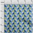 thumbnail image 2 of oneOone Rayon Medium Blue Fabric Geometric Diy Clothing Quilting Fabric Print Fabric By Yard 56 Inch Wide, 2 of 4