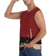 thumbnail image 3 of Balery Minimalist Romantic Dinner Camisetas sin mangas para hombre, absorbe la humedad y protege contra el mal olor.-3X-Large, 3 of 7