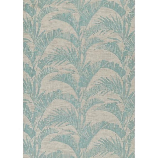 Momeni RIVRARV-01AQA2776 2 ft. 7 in. x 7 ft. 6 in. Riviera Machine Made Transitional Runner Rug, Aqua