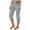 Light Blue, variant on JJHGVB Cotton Linen Capris for Women Pedal Pushers for Women High Waisted Pleated Women Linen Shorts Wide Leg Elastic Waist Womens Linen Shorts Wide Leg Shorts for Women Womens Long Shorts Beige L